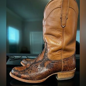 Tecovas The Billy Limited Edition Python Cowboy Boots Size 9.5 D Exotic
